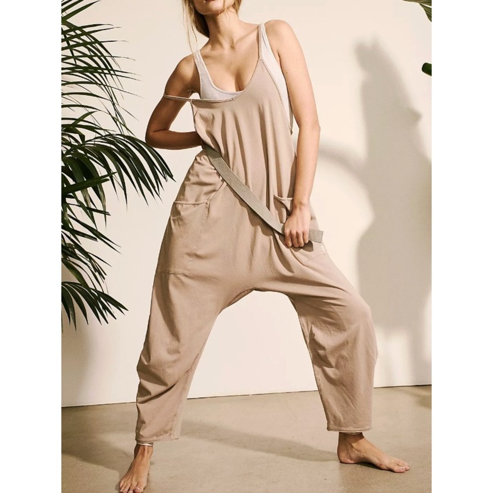 Free People Hot Shot Onsie in Mocha Latte Brown sz S